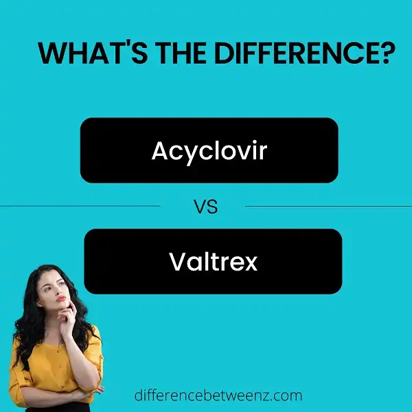Difference between Acyclovir and Valtrex
