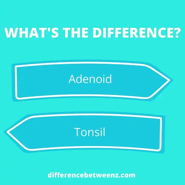 Difference between Adenoids and Tonsils