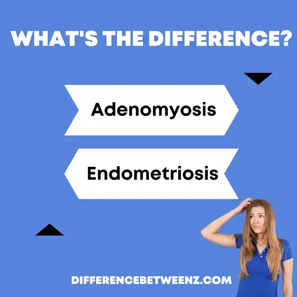 Difference between Adenomyosis and Endometriosis