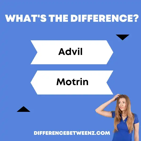 Difference between Advil and Motrin