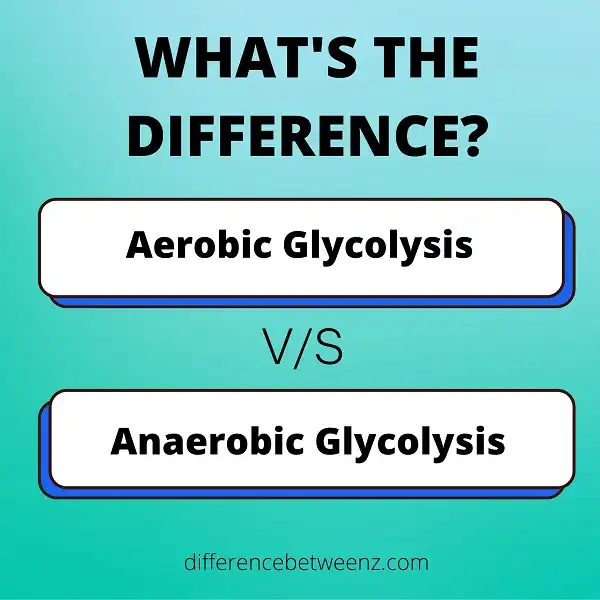 Difference between Aerobic and Anaerobic Glycolysis