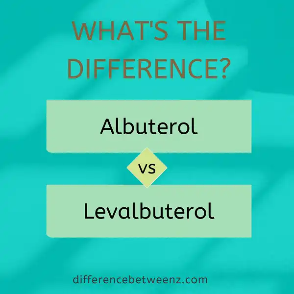 Difference between Albuterol and Levalbuterol