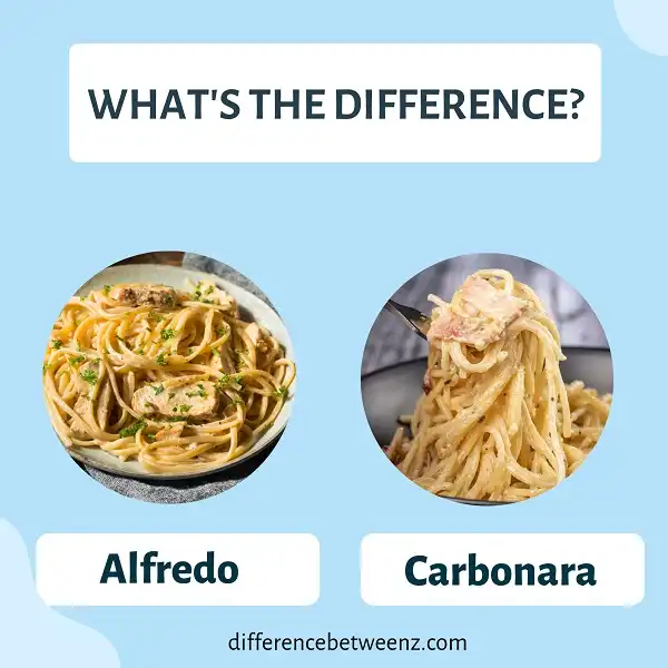 Difference between Alfredo and Carbonara