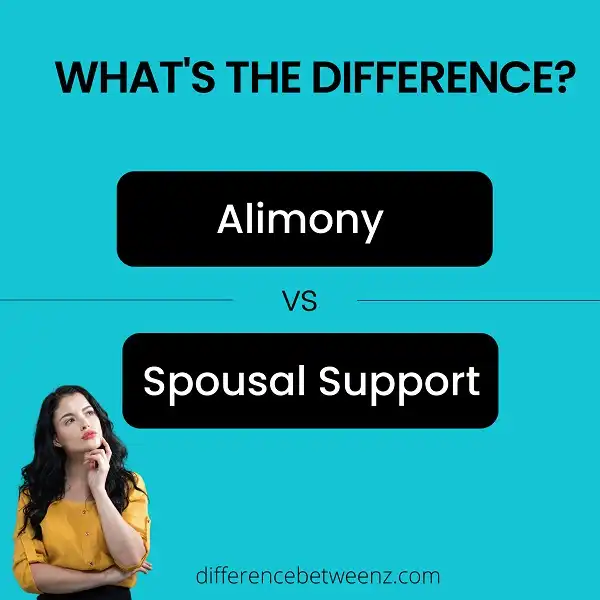 Difference between Alimony and Spousal Support