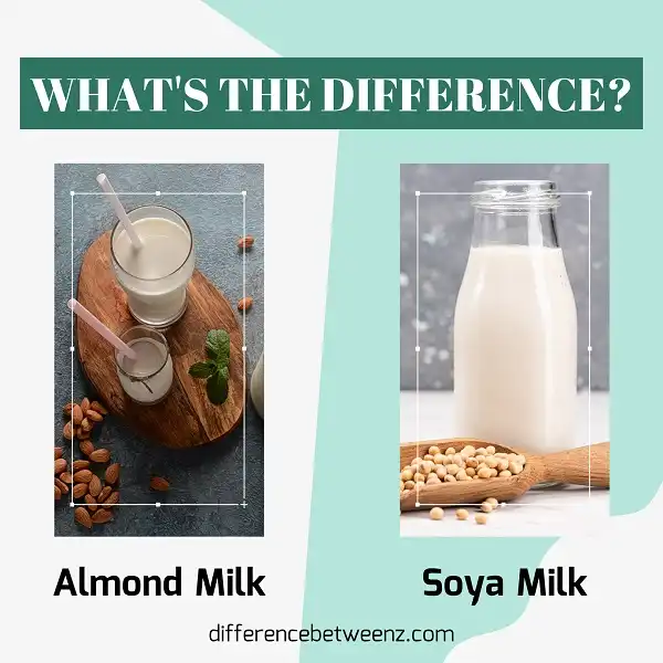 Difference between Almond Milk and Soya Milk