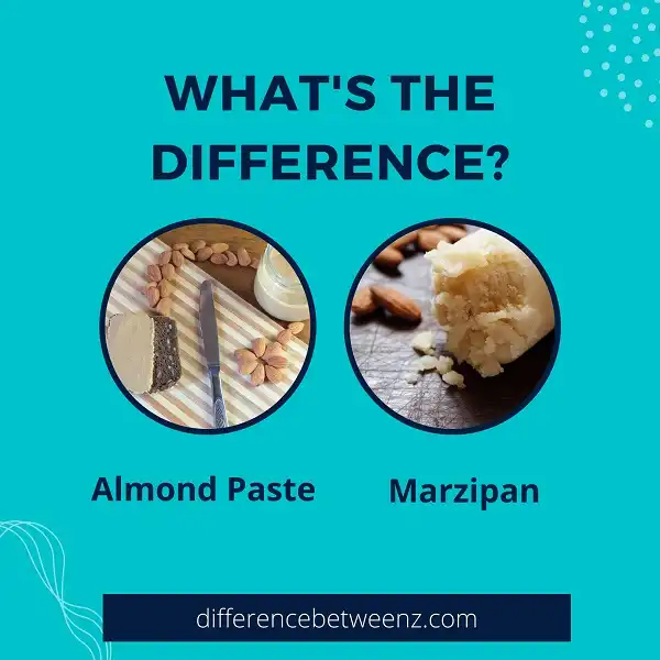 Difference between Almond Paste and Marzipan