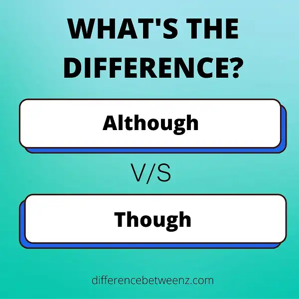Difference between Although and Though