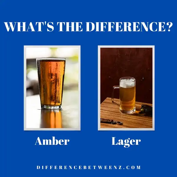 Difference between Amber and Lager