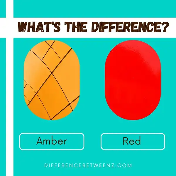 Difference between Amber and Red