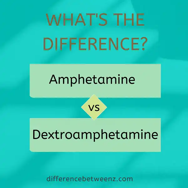Difference between Amphetamine and Dextroamphetamine