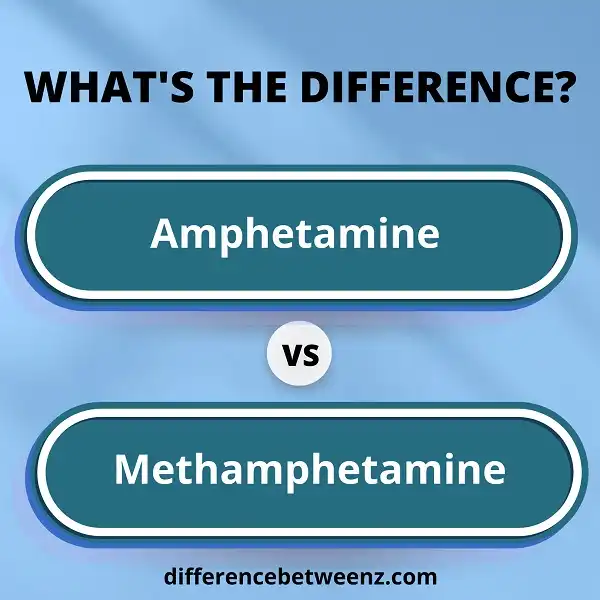 Difference between Amphetamine and Methamphetamine