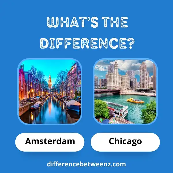 Difference between Amsterdam and Chicago