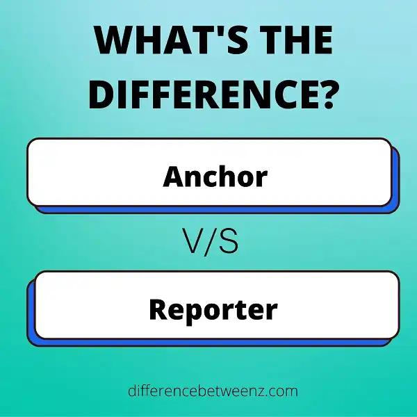 Difference between Anchor and Reporter