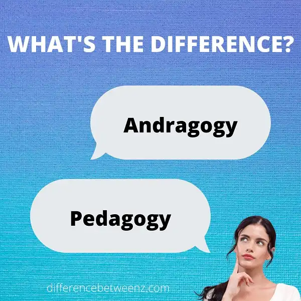 Difference between Andragogy and Pedagogy