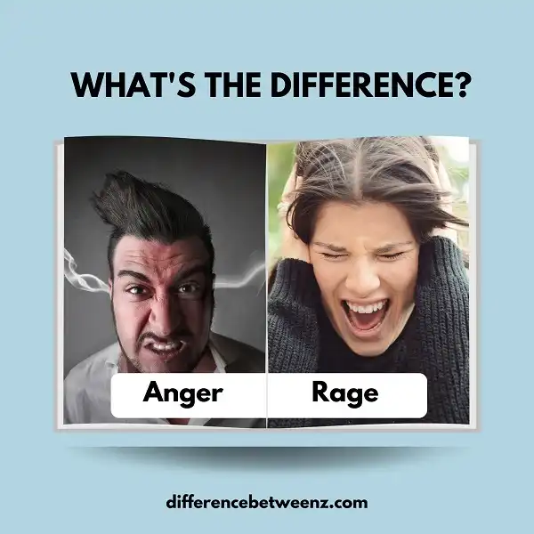 Difference between Anger and Rage