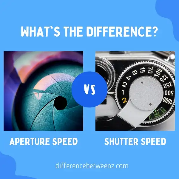 Difference between Aperture and Shutter Speed