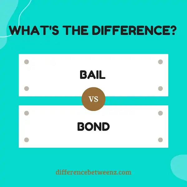 Difference between Bail and Bond