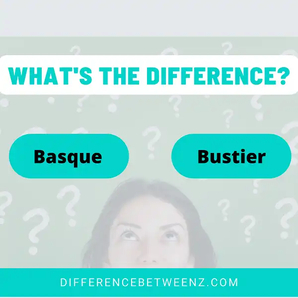 Difference between Basque and Bustier