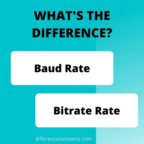 Difference between Baud Rate and Bitrate