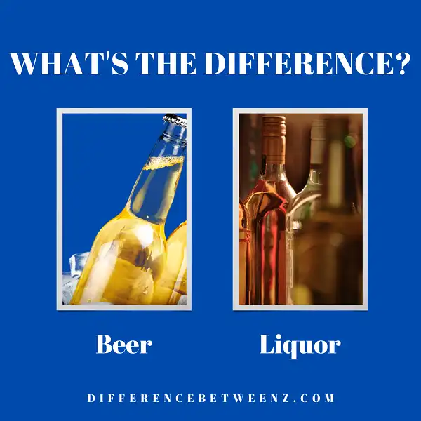 Difference between Beer and Liquor