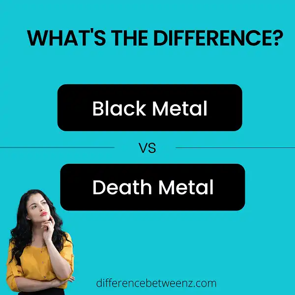 Difference between Black Metal and Death Metal