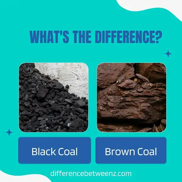 Difference between Black and Brown Coal