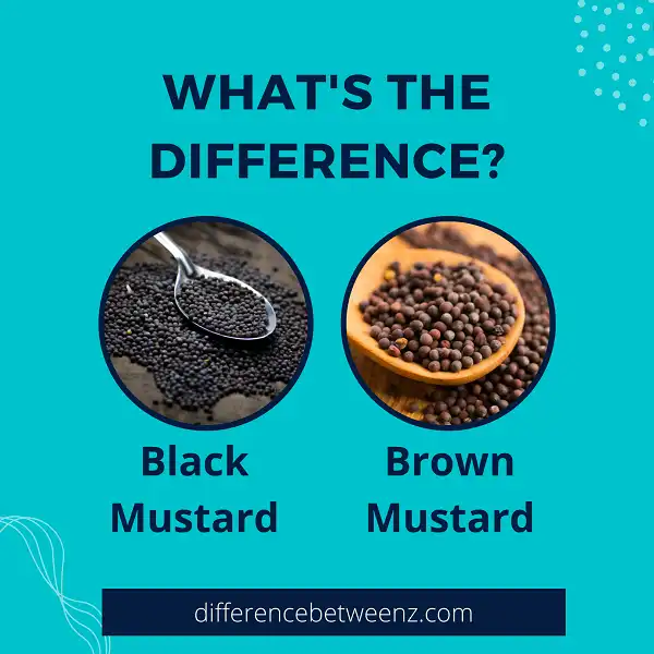 Difference between Black and Brown Mustards