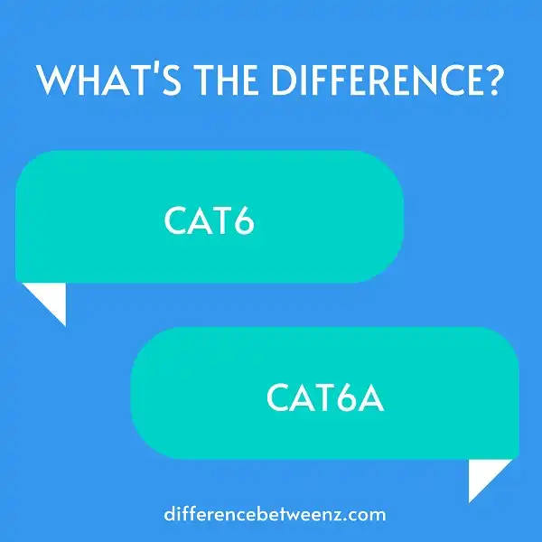 Difference between CAT6 and CAT6A