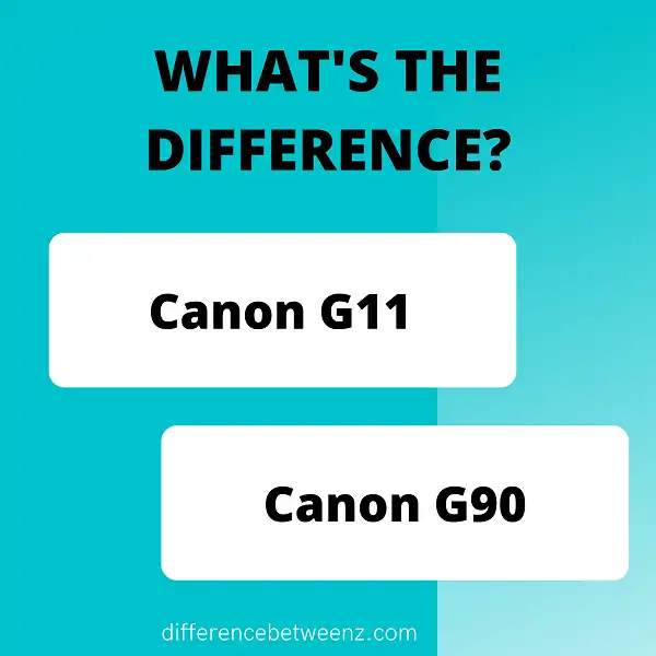 Difference between Canon G11 and S90