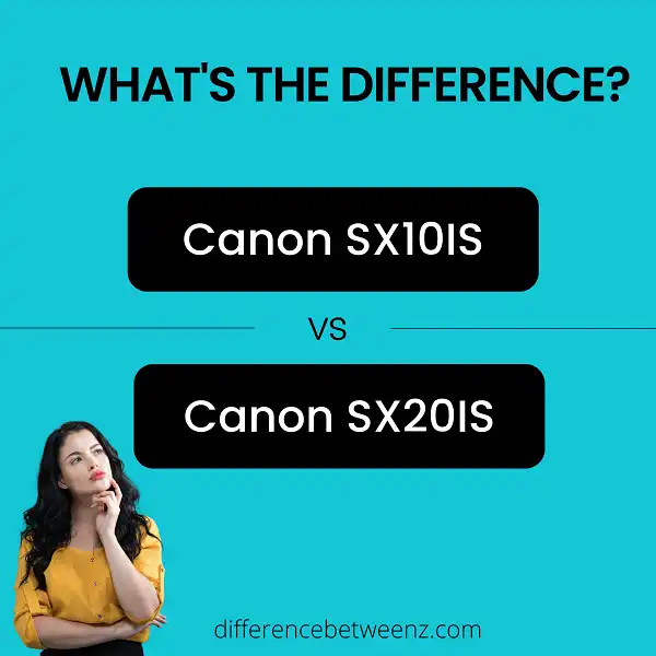 Difference between Canon SX10IS and SX20IS