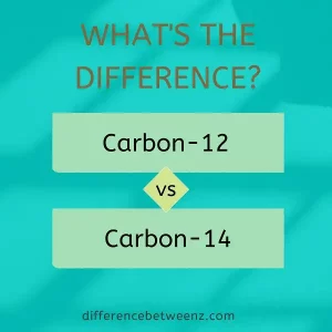 Difference between Carbon-12 and Carbon-14