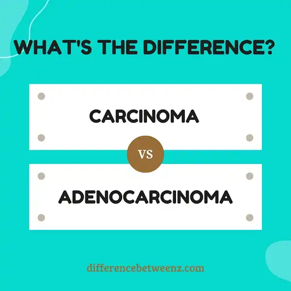 Difference between Carcinoma and Adenocarcinoma
