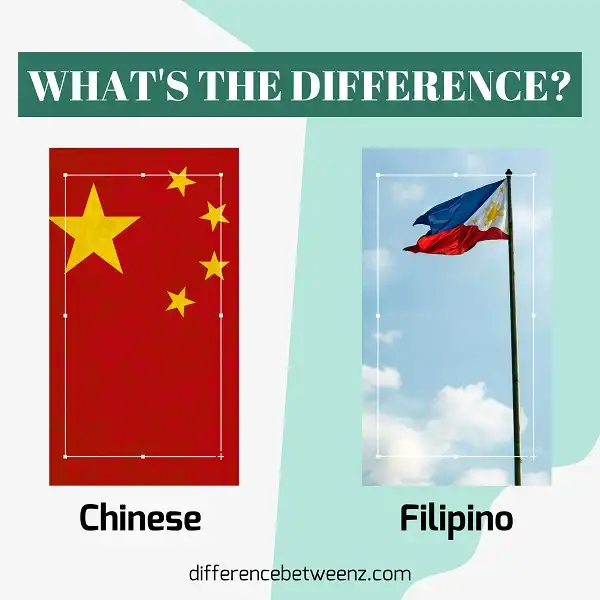 Difference between Chinese and Filipino