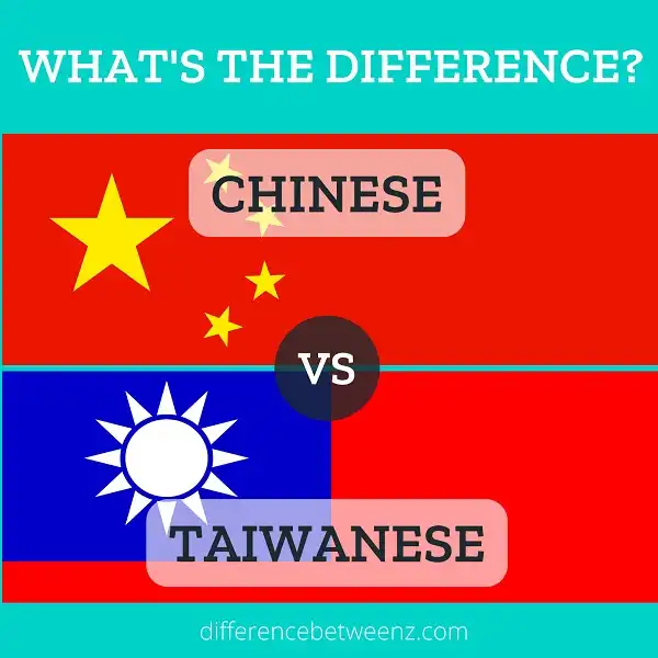 Difference between Chinese and Taiwanese
