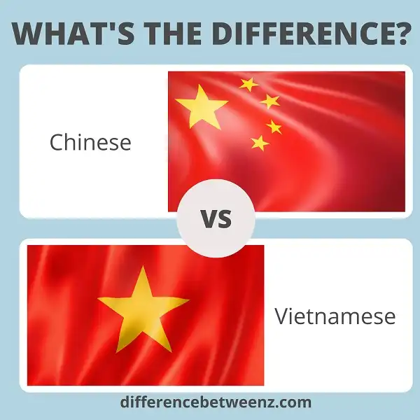 Difference between Chinese and Vietnamese