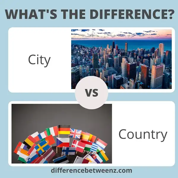 Difference between City and Country