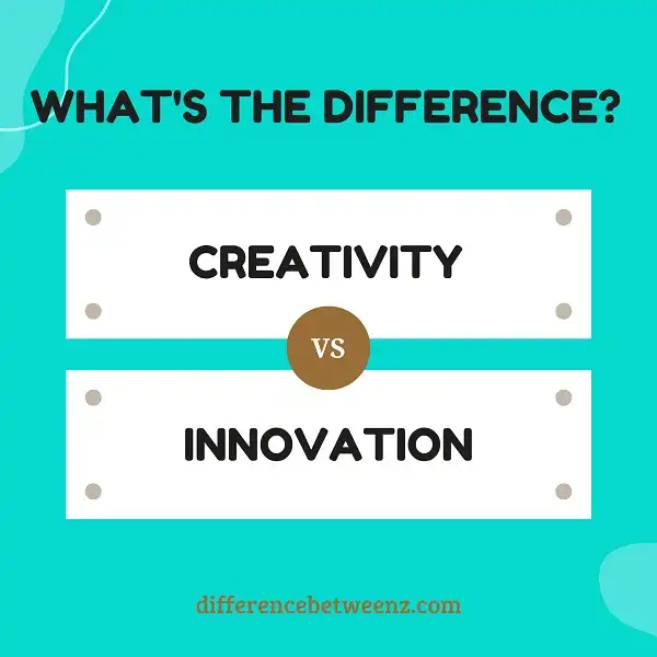 Difference Between Creativity And Innovation Difference Betweenz 