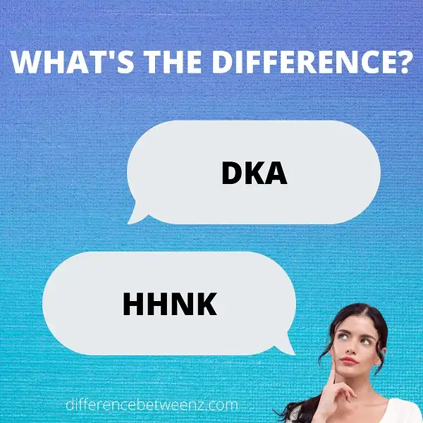 Difference between DKA and HHNK