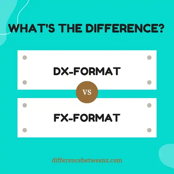 Difference between DX-format and FX-format