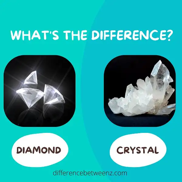 Difference between Diamond and Crystal