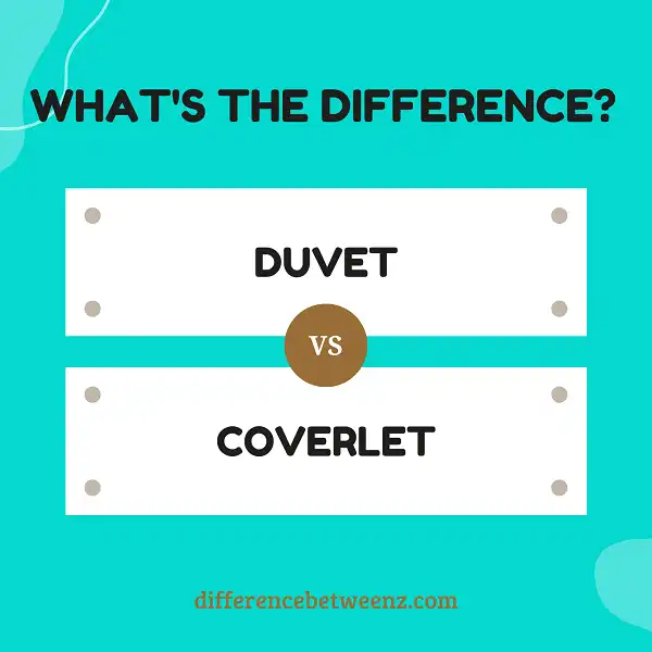 Difference between Duvet and Coverlet