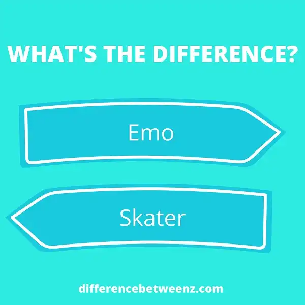 Difference between Emo and Skater