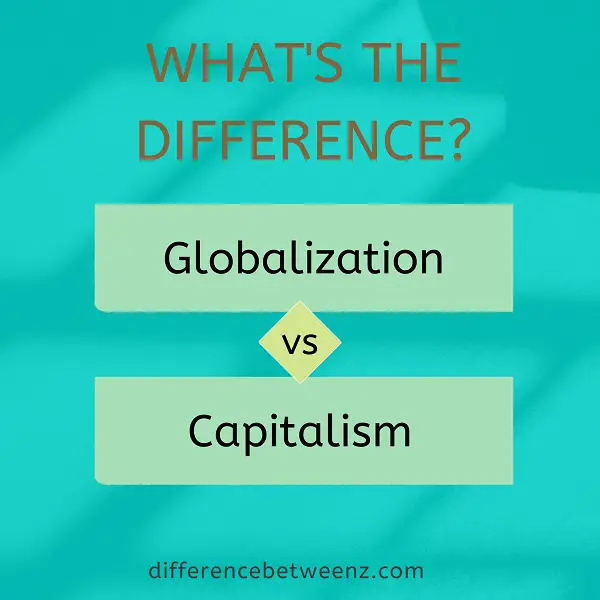 Difference between Globalization and Capitalism