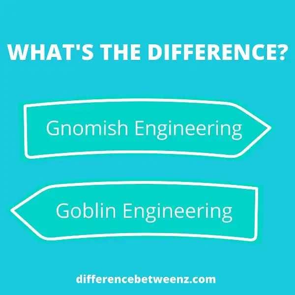 Difference between Gnomish and Goblin Engineering