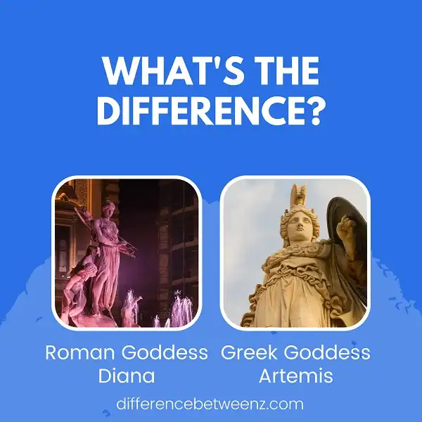 Difference between Greek Goddess Artemis and Roman Goddess Diana