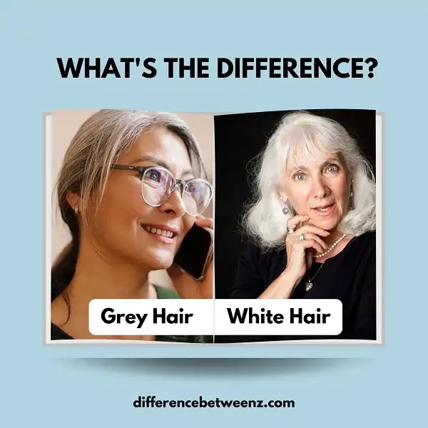 Difference between Grey and White Hair