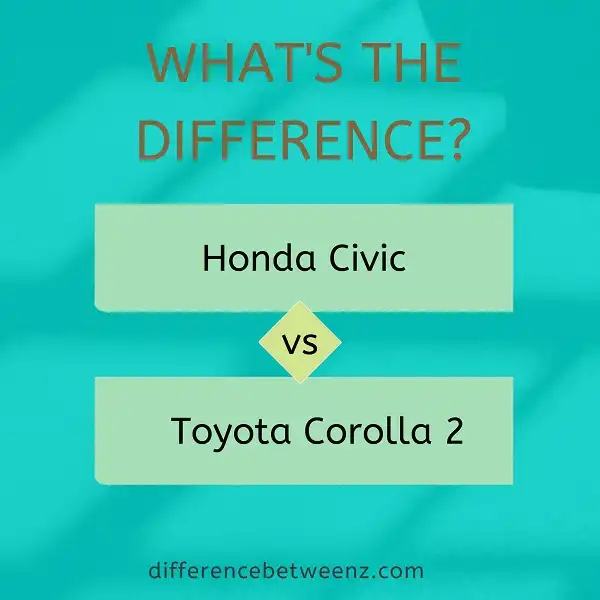 Difference between Honda Civic and Toyota Corolla 2