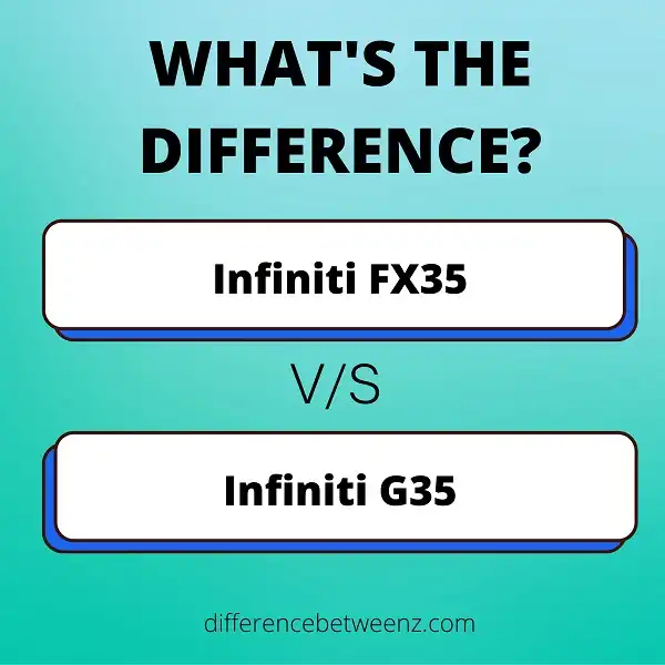 Difference between Infiniti FX35 and G35