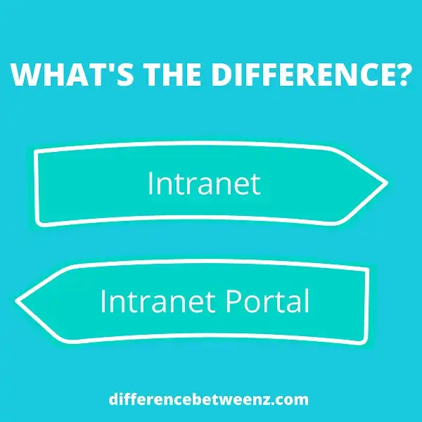Difference between Intranet and Portal