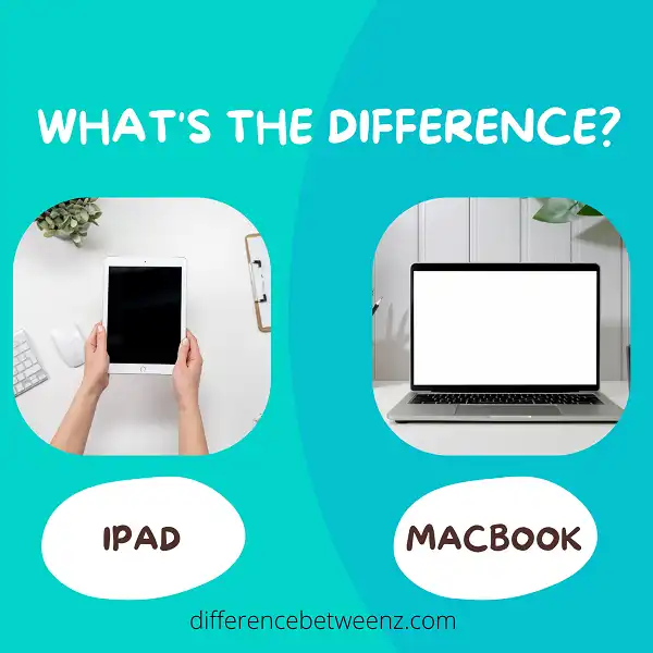Difference between Ipad and Macbook